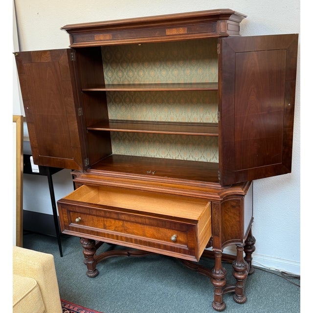Orinoco Furniture Company Marquetry Hutch, Antique For Sale - Image 4 of 12