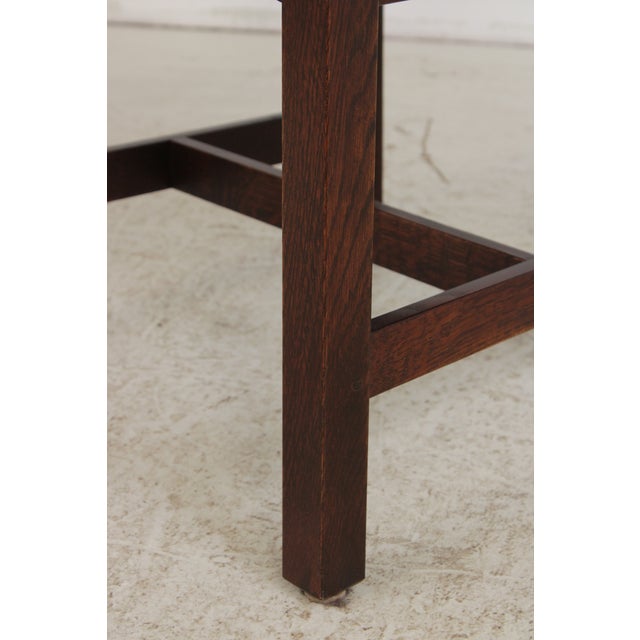 Pair of Stickley Mission Oak Chairs c.2023 For Sale - Image 12 of 16