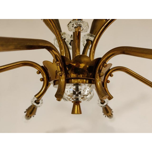 Mid-Century Copper Chandelier, 1950s For Sale - Image 11 of 13