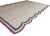 Not Yet Made - Made To Order Handmade Cotton Scalloped Rug, Cream with Green and Raspberry Border 6'x9' For Sale - Image 5 of 9