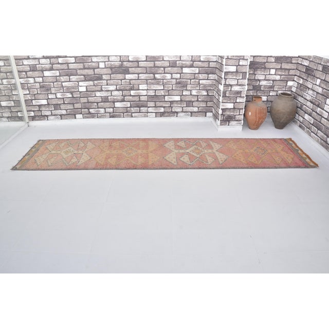 Handmade wool carpet in Turkish Anatolia , Vintage Oushak Rug,Turkish Vintage Anatolian Rug, Handmade wool Rug . One Of...