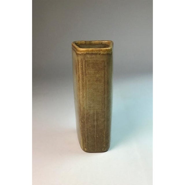 Mid-Century Modern Brown Stoneware Vase by Gunnar Nylund for Rörstrand, 1950s For Sale - Image 3 of 10