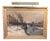 Dutch Artist, Frozen River Scene, 1900, Oil Painting, Framed For Sale