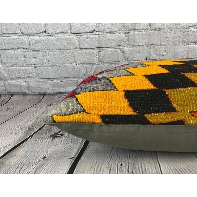 16 x 24 Kilim Pillow Turkish Sultanate Serenity Pillow Cushion Cover For Sale - Image 4 of 4