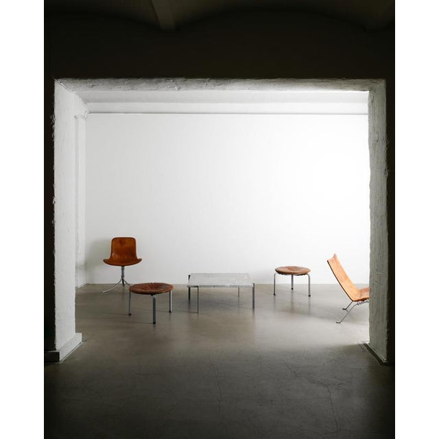 Metal Danish Mid-Century Squared Pk61 Coffee Table in Steel & Cipollini Marble by Poul Kjærholm , 1960s For Sale - Image 7 of 8