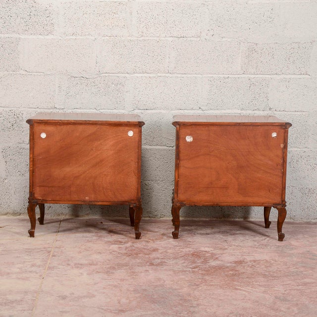 Mid-Century Walnut-Veneered Nightstands, Set of 2 For Sale - Image 17 of 18