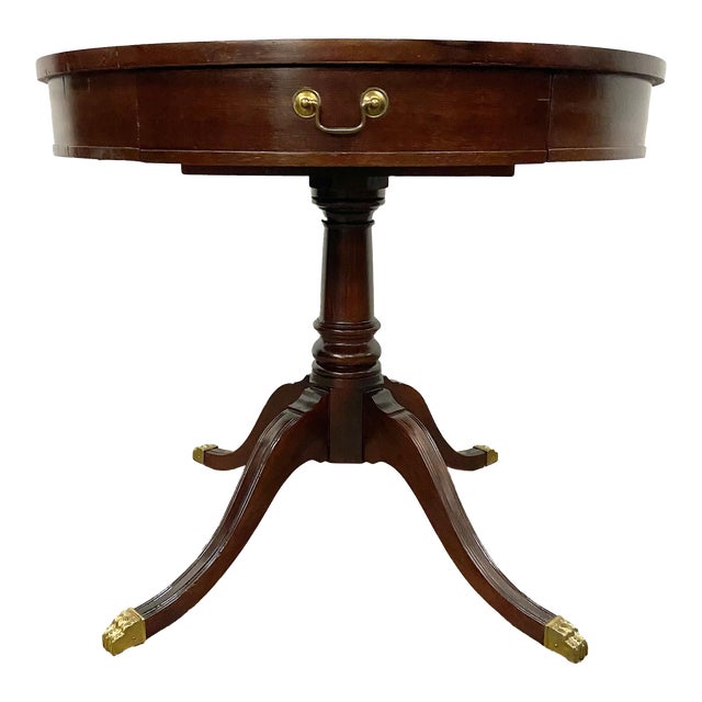 Vintage Mersman Duncan Phyfe Style Drum Table Chairish