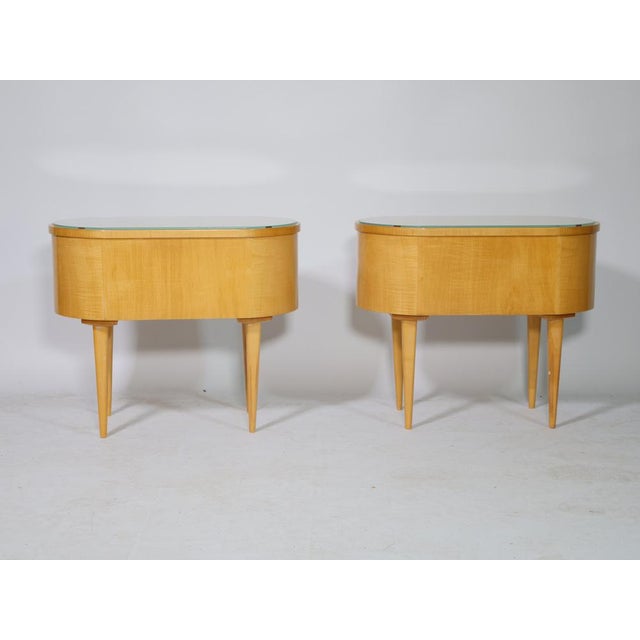 Filigree Side Dressers in Cherry Wood, 1960s, Set of 2 For Sale - Image 10 of 12