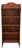 Slim Mahogany and Inlaid Open Bookcase, 1900s For Sale