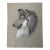 1940s Original Signed Graphite Illustration of Collie, 11.5 × 9.25 In. For Sale