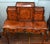 Antique English Burr Walnut Bonheur du Jour Writing Desk, 1860 For Sale - Image 3 of 14