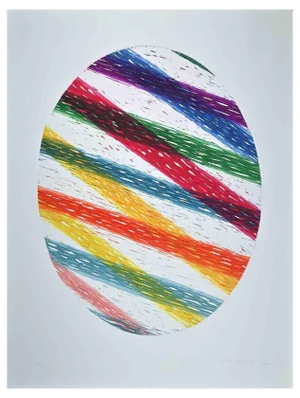 Piero Dorazio, Oval, Original Etching, 1987