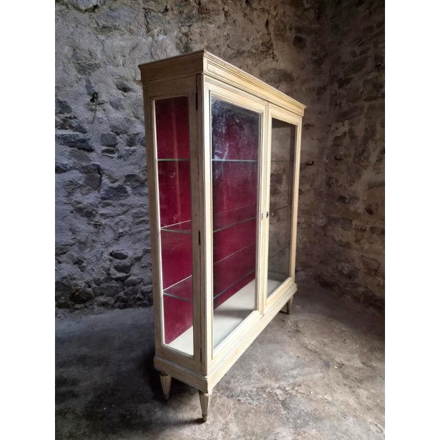 Vintage French Glass Display Cabinet, 1960s For Sale - Image 10 of 18