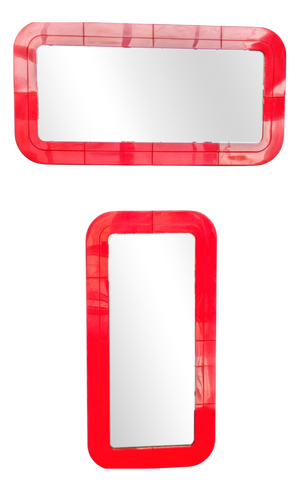 Modular Wall Mirrors by Anna Castelli for Kartell, Italy, 1970s, Set of 2