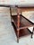 Brown 1960s Spanish Wooden Bar Cart With Folding Leaves and Three Tiers For Sale - Image 8 of 9