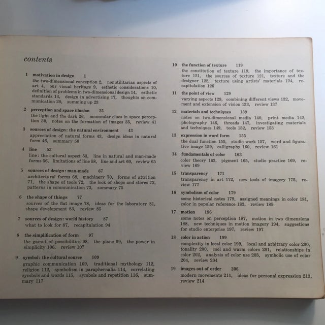 Donald M. Anderson Elements of Design Book, 1966 For Sale - Image 4 of 10