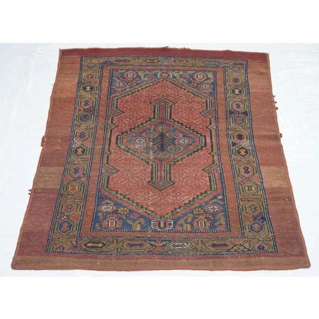 Red Antique Sarab Rug 2'11'' x 3'10'' For Sale - Image 8 of 10