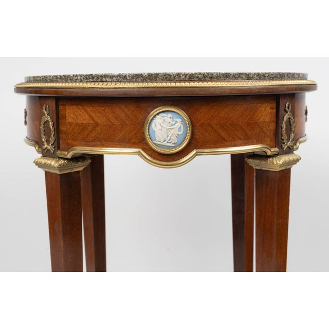 19th Century Napoleon III Louis XVI Pedestal Table For Sale - Image 6 of 9