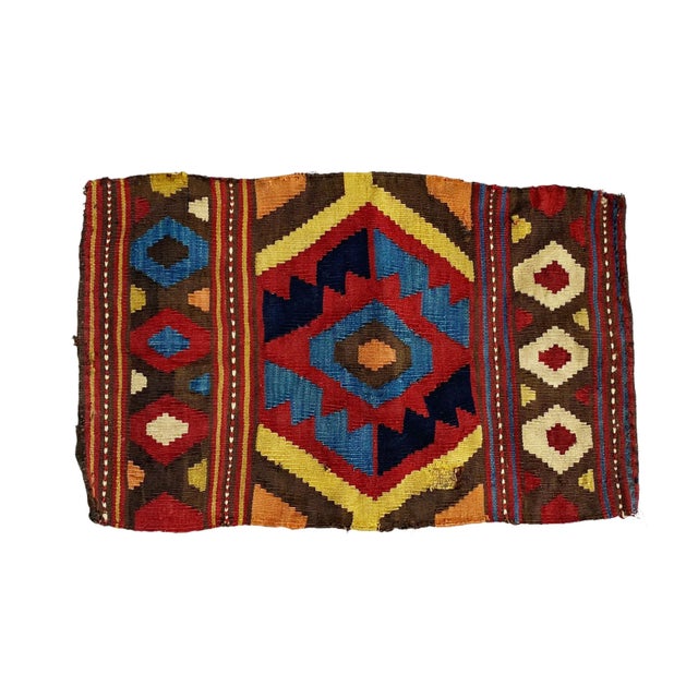 Antique and Rare Small Tribal Caucasian Kuba Kilim 2'29" by 1'41" For Sale In New York - Image 6 of 6