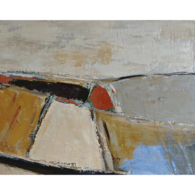 Paint Echo of Landscape, Abstract, Fields, Contemporary, Framed by Sophie Dumont For Sale - Image 7 of 10