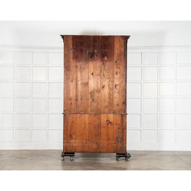 Large Antique English Mahogany Glazed Library Bookcase, 1870 For Sale - Image 18 of 18