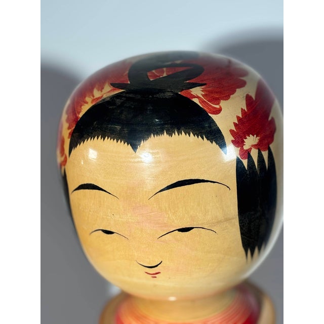 20th Century Traditional Monumental Kokeshi Dolls, Tōhoku, Japan, Set of 3 For Sale - Image 13 of 18