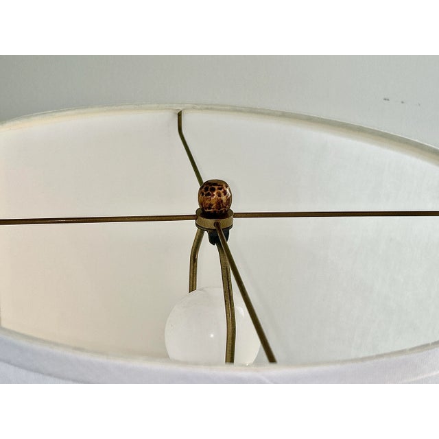 Modern Palecek Hollywood Regency Ridge Metal Lamps - A Pair For Sale - Image 3 of 9