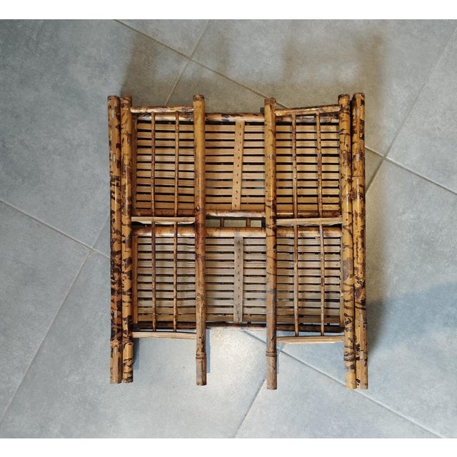 Folding Shelf in Bamboo and Wicker, 1800s For Sale - Image 12 of 18