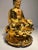 Late 20th Century Vintage Gold Gilt Cast Resin Sculpture of a Seated Buddha Manji Symbol For Sale - Image 5 of 8