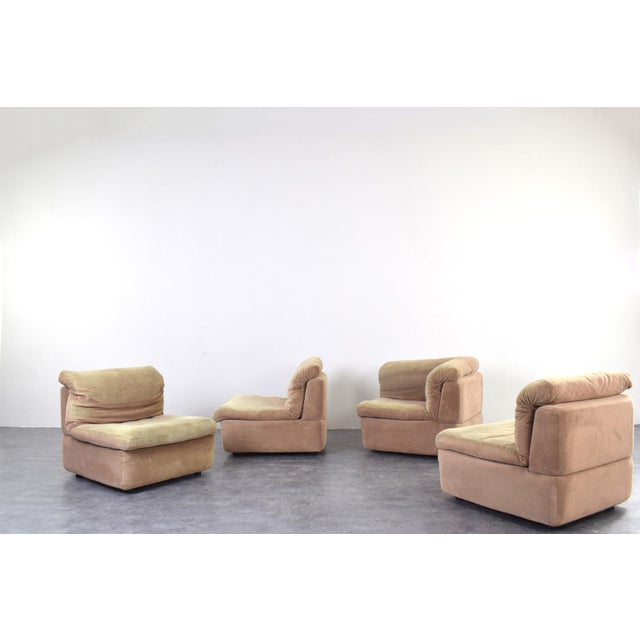 Mid-Century Modern Mid-Century Modern Modular Corner Sofa from Rolf Benz, 1970s, Set of 4 For Sale - Image 3 of 14