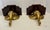 Mid 20th Century Mid 20th Century Pair Hollywood Regency Style Elephant Head Motif Brass Wall Brackets For Sale - Image 5 of 14