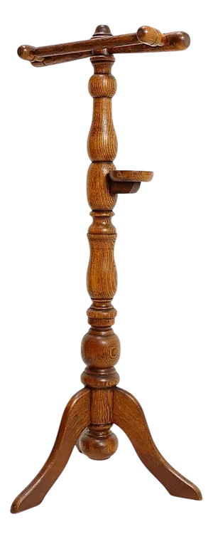 Vintage Turned Wood Valet Stand