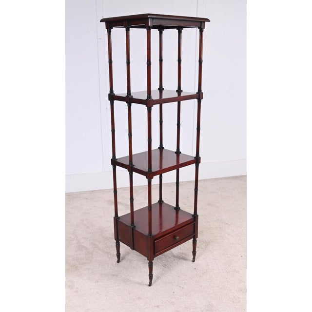 Georgian Style Mahogany Whatnot Bookcase, 1890s For Sale - Image 5 of 10