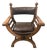 Vintage Savonarola Dante X-Framed Armchair For Sale