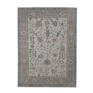 Oushak Rug 9' x 12'3" For Sale