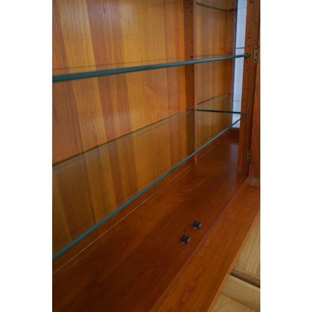 Stickley Cherry Mission Style China Cabinet For Sale In Philadelphia - Image 6 of 18