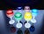 Italian Colored Cut Crystal Liqueur Glasses from Artigianato Italiano, 1980s, Set of 6 For Sale - Image 11 of 12