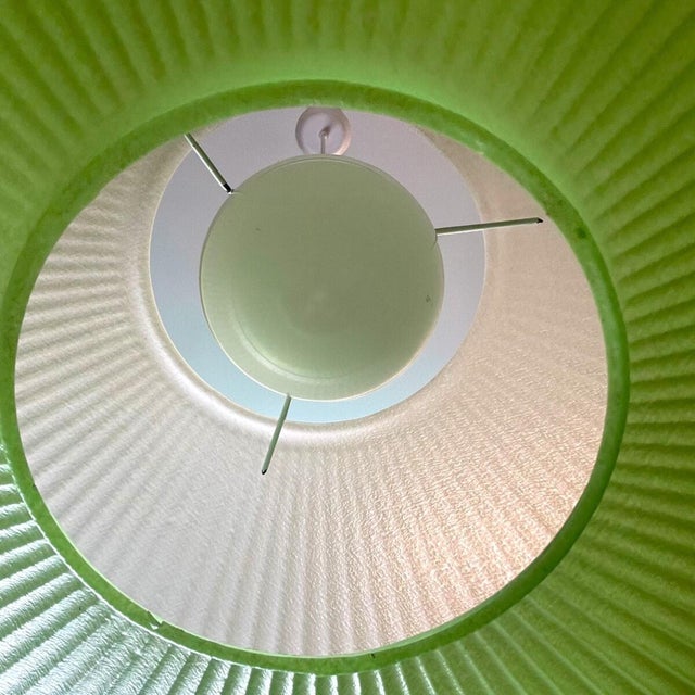 Large Vintage Space Age UFO Pendant Lamp in Green Acrylic, 1970s For Sale - Image 13 of 18