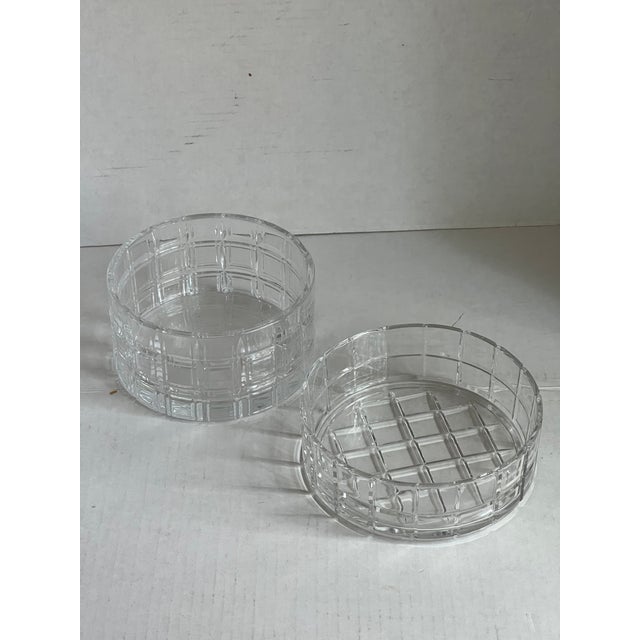 Waterford Tartan Pattern Crystal Bowls For Sale - Image 9 of 9