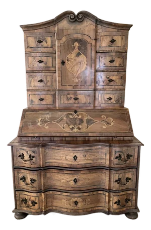 Antique Baroque Secretaire Writing Cabinet, Secretary Desk