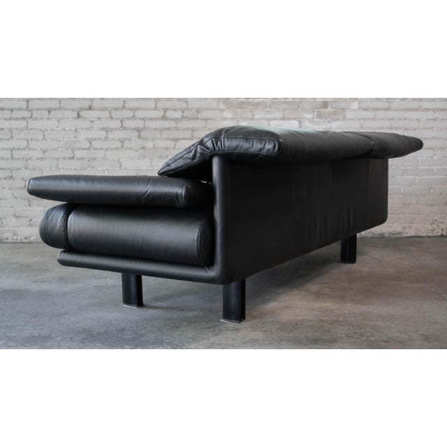 1980s Postmodern Leather Alanda Sofa by Paolo Piva for B&b Italia For Sale - Image 13 of 18