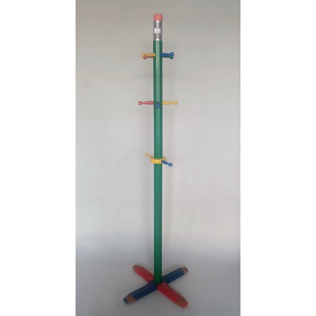 Pencil Coat Rack in the style of Pierre Sala, 1980s For Sale - Image 6 of 6