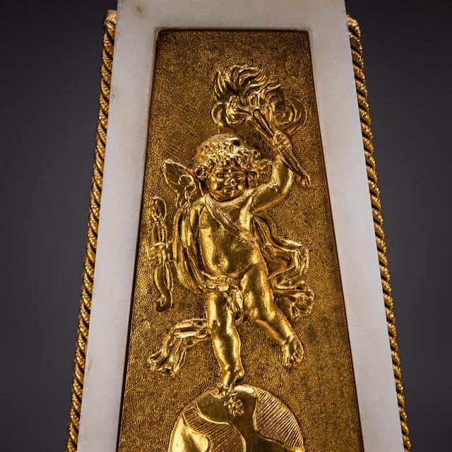 Louis XVI Obelisk Clock from Roque, Paris, France, 1780 For Sale - Image 11 of 12