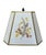 1940s 1940s Paint Decorated Italian Column Lamp With Pressed Botanical Shade For Sale - Image 5 of 8