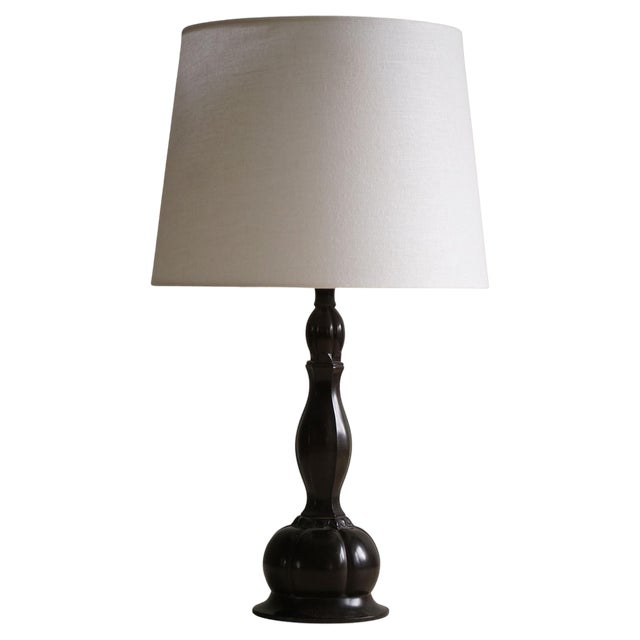 Danish Art Deco Table Lamp attributed to Just Andersen, 1920s For Sale