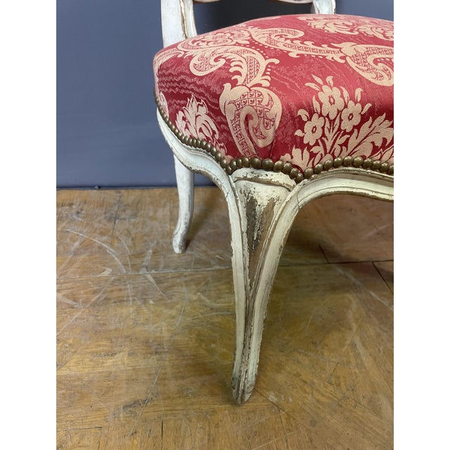 Antique Louis XV Chairs in Polychrome Wood, 1890s, Set of 4 For Sale - Image 3 of 9