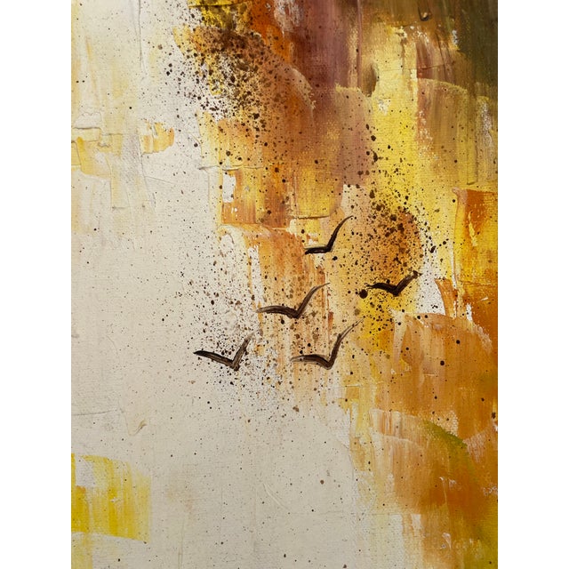 Mid-Century Modern Mid-Century Modern Original Signed Sailboat Sailing Expressionist Painting For Sale - Image 3 of 10