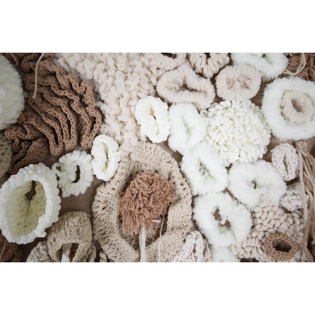 Large Horizontal Tapestry in Cotton and Wool For Sale - Image 4 of 13