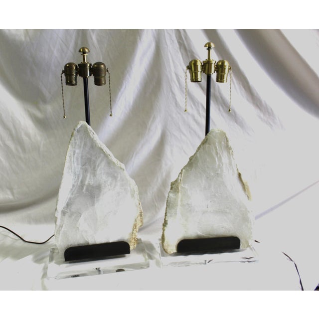 Mid Century/Modern Rock Lamps - a Pair For Sale - Image 14 of 18