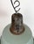 Paint Industrial Petrol Enamel Factory Lamp with Cast Iron Top, 1960s For Sale - Image 7 of 18